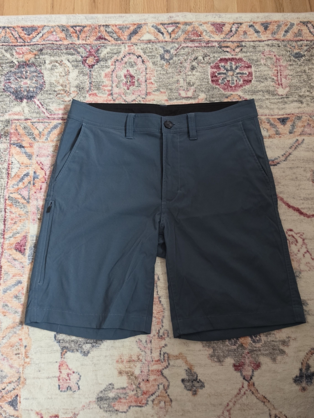 prAna Stretch Zion Shorts Men's Blue Waist 32x9